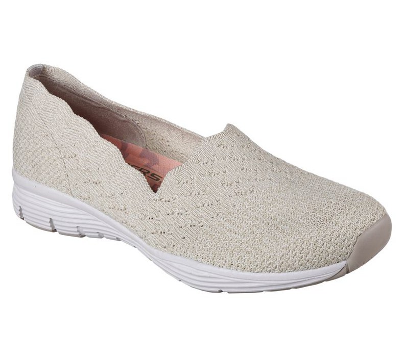 Skechers Seager - Stat - Womens Flats Shoes Beige [AU-HB1104]